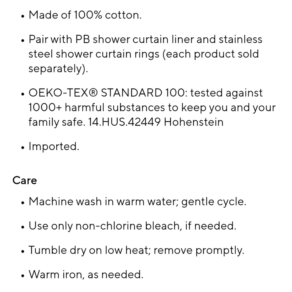 NWT Pottery Barn Rustic Forest 100% Cotton Shower Curtain 72×72" - Picture 6 of 12